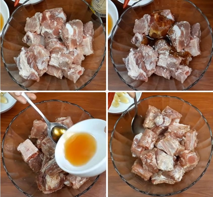 cách ướp sườn chiên 6