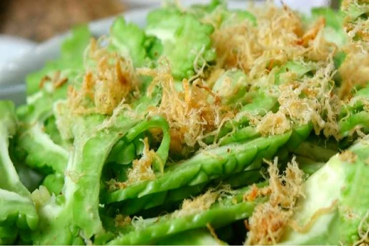 Hướng dẫn cách chế biến món khổ qua chà bông (mướp đắng ruốc) giòn ngon không bị đắng rất đơn giản và dễ gây nghiện (hình 5)
