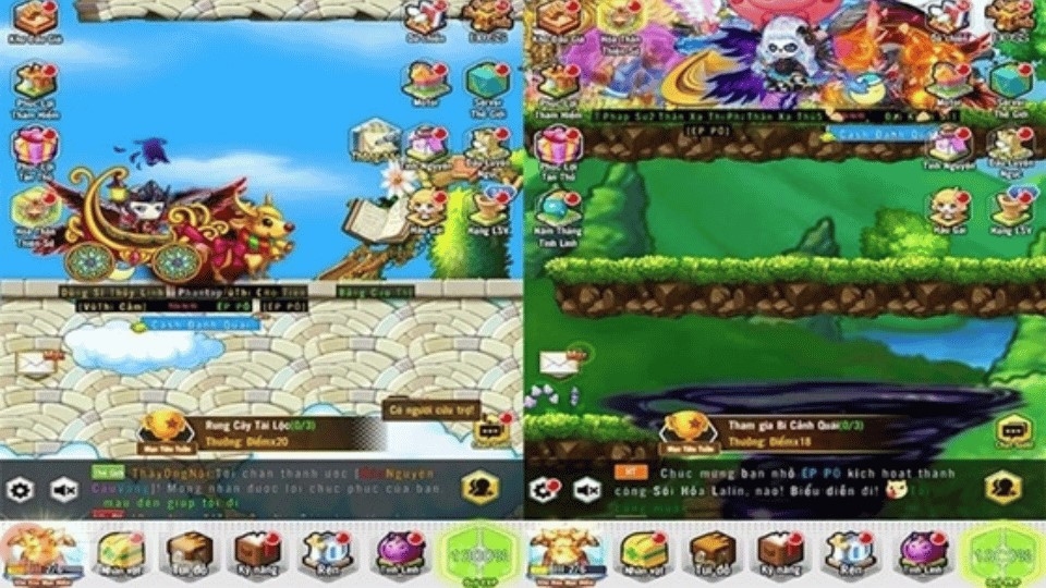 Màn hình chính của game