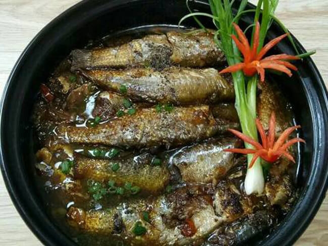 cá đối kho 9