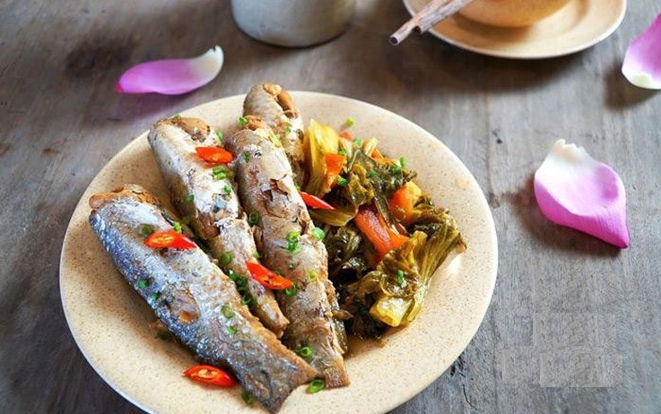 cá đối kho