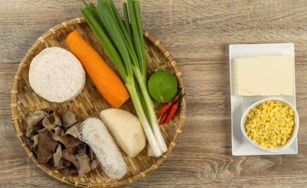nguyên liệu làm giò chay
