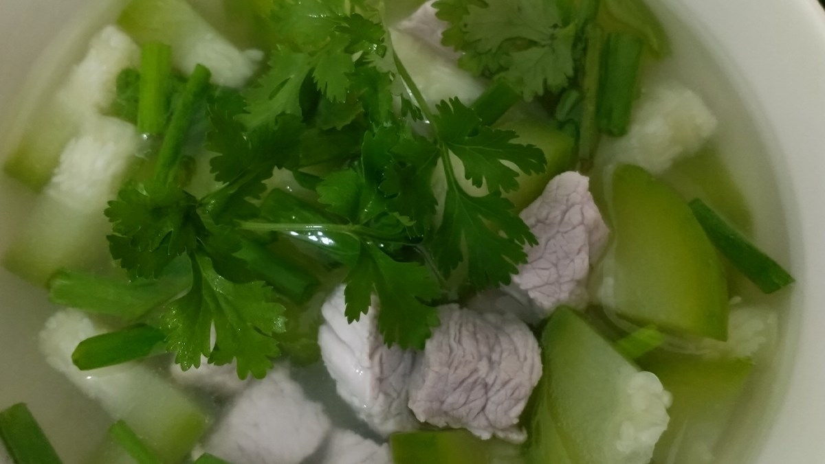 nấu canh bí đao 1