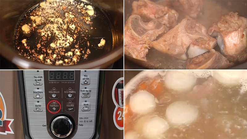 Cách nấu nui xương heo 3