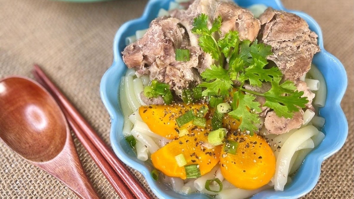 Cách nấu nui xương heo 5