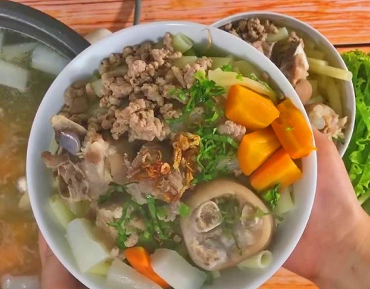 Cách nấu nui xương heo 8