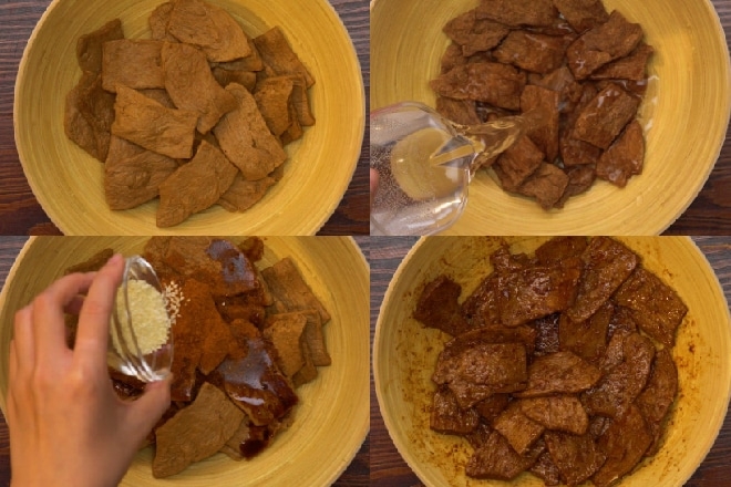 Ướp thịt bò chay