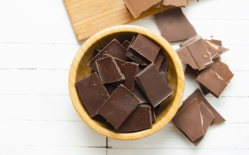 Socola sữa chiếm lượng calo cao nhất