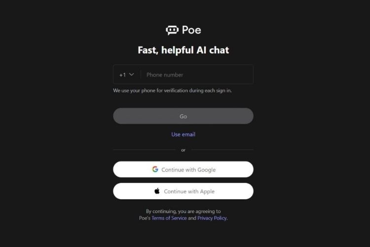 Cách đăng ký và sử dụng Poe AI