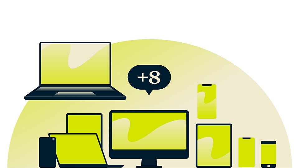 Dễ dàng cài đặt và sử dụng trên 3 thiết bị