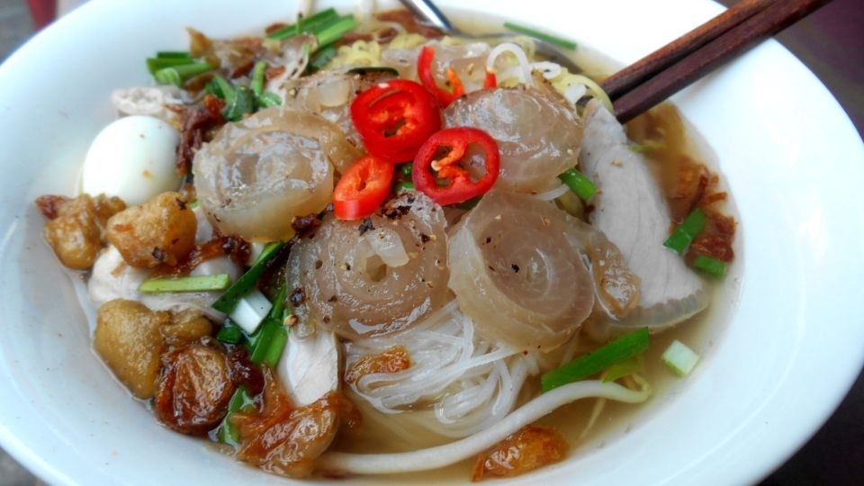 Hủ tiếu da heo xoắn