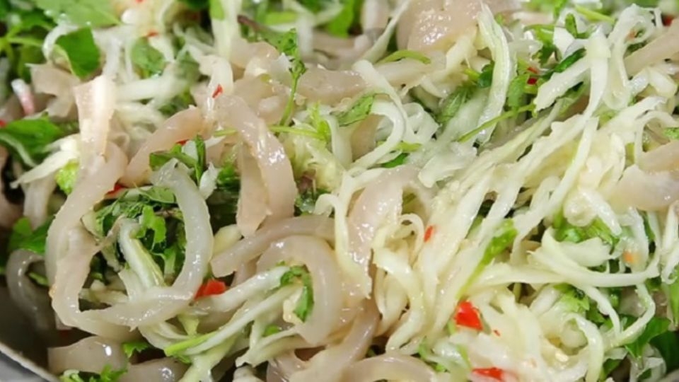 Gỏi đu đủ da heo