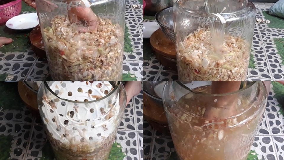 Nhút mít làm từ mít xanh.