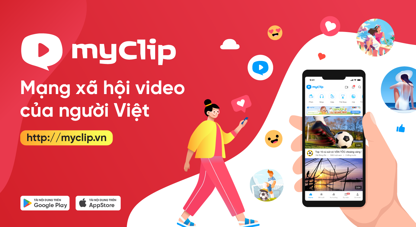 Thông tin MyClip - Mạng xã hội video