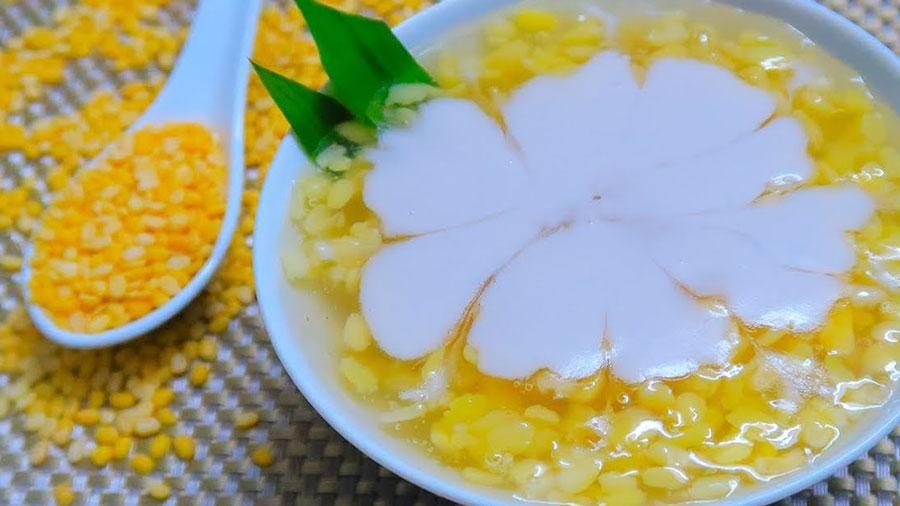cách nấu chè hoa cau 1