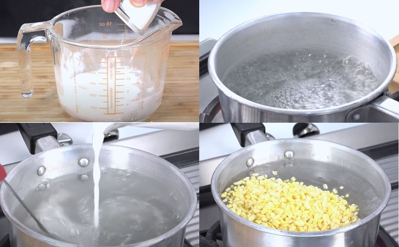 cách nấu chè hoa cau 4