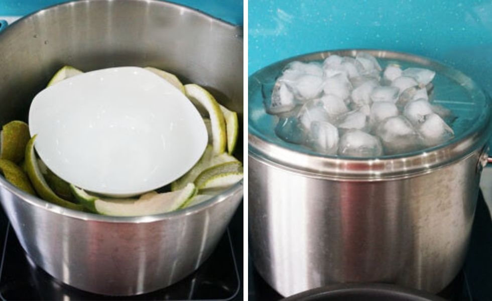 chưng cất tinh dầu bưởi