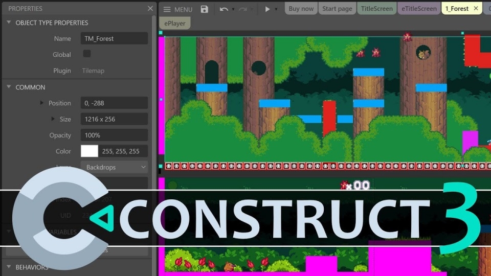 Construct 3 là tựa game phản xạ kết hợp tốc độ vô cùng thú vị