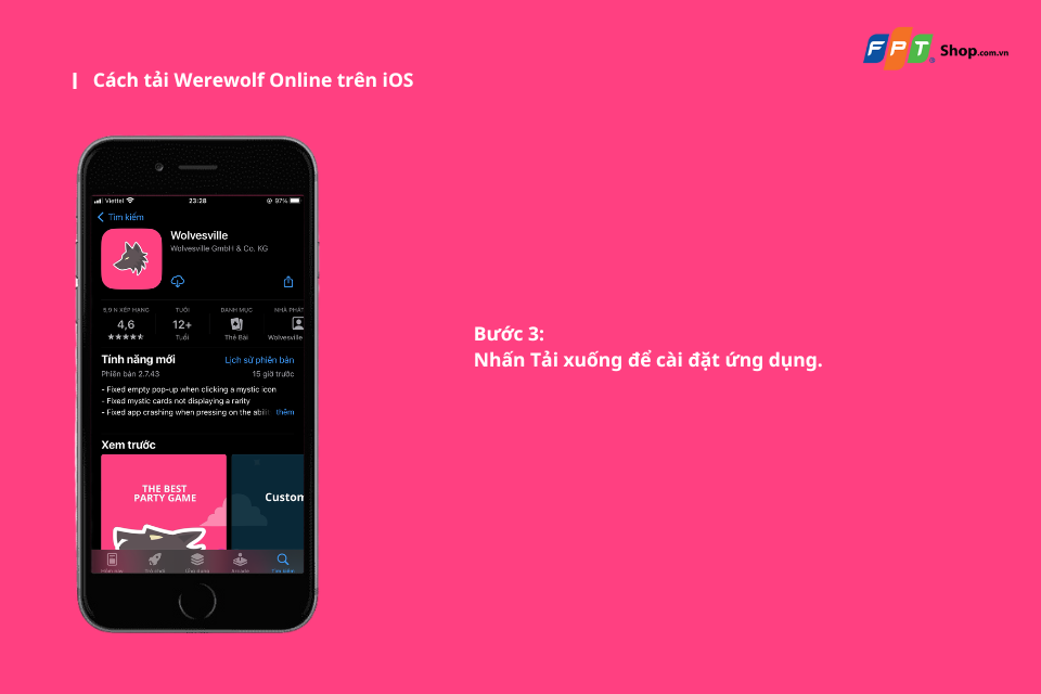 Cách tải Werewolf Online trên iOS
