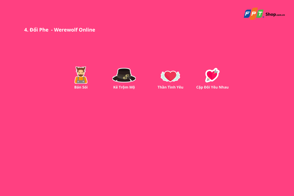 Hệ thống các vai trò trong Werewolf Online