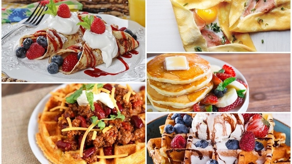 Những topping thường đi kèm với bánh waffles