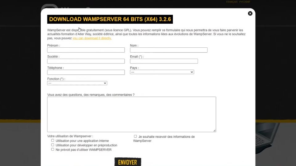 lựa chọn “you can download it directly”