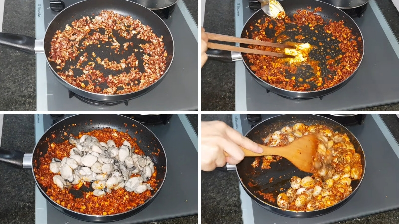 Hàu xào bơ tỏi có vị đậm đà và thơm nức mũi