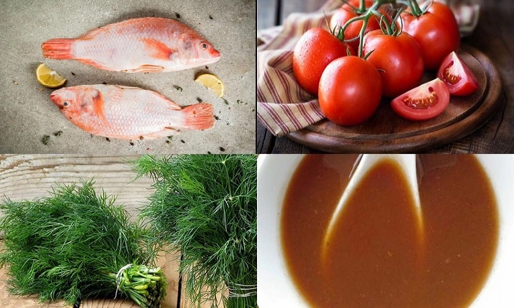 Nguyên liệu nấu riêu cá