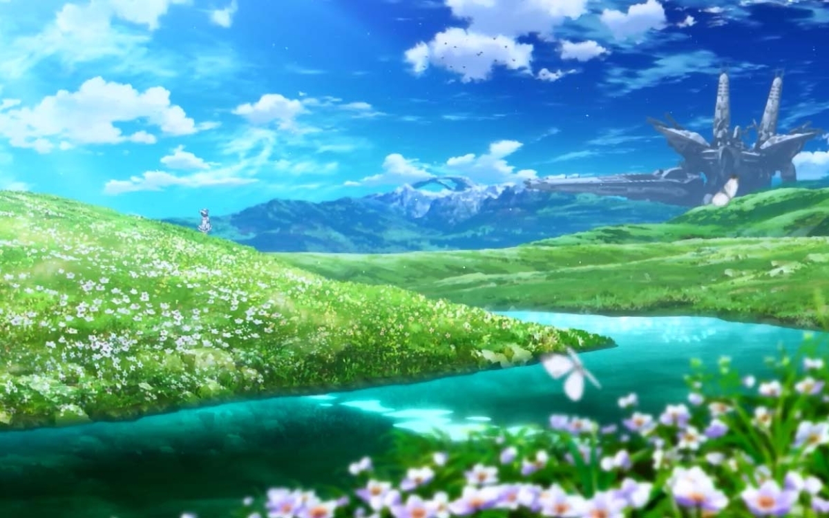 Hình nền máy tính thiên nhiên anime 2