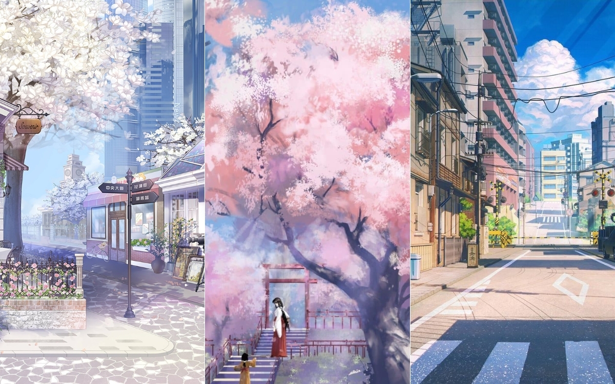 Hình nền điện thoại thiên nhiên anime 2