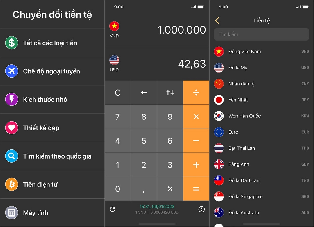 app đổi tiền Hàn sang tiền Việt 2