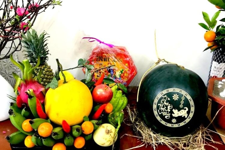 Mâm ngũ quả miền Bắc
