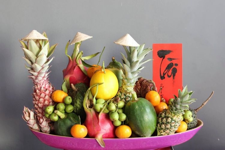 Gợi ý mẫu trang trí mâm ngũ quả ngày Tết 1