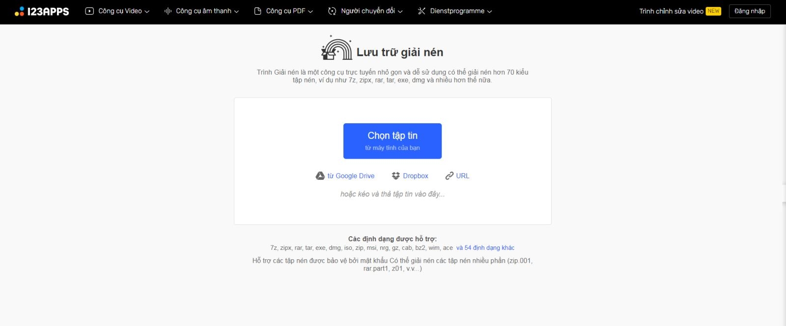 giải nén file rar online 3