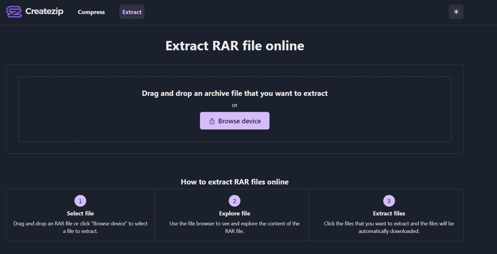 giải nén file rar online 8