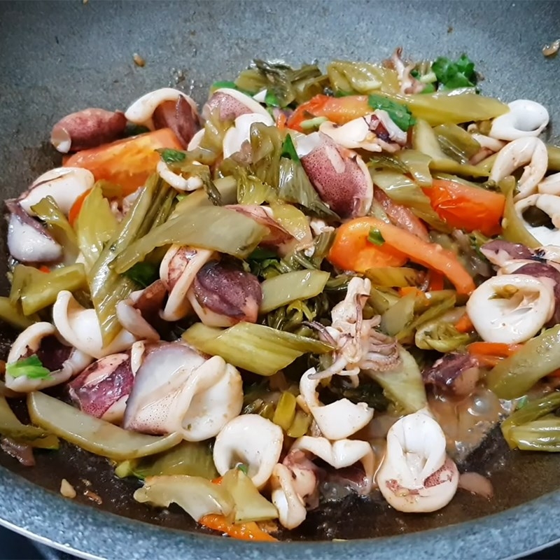 mực xào dưa chua 6