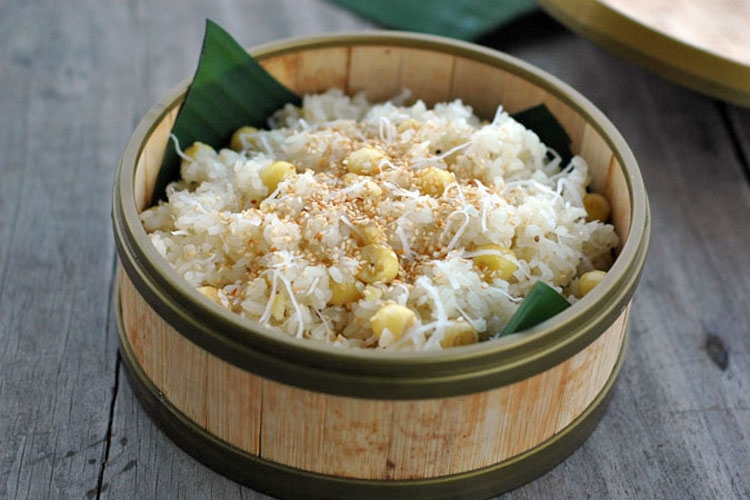 Cách nấu xôi dừa 1