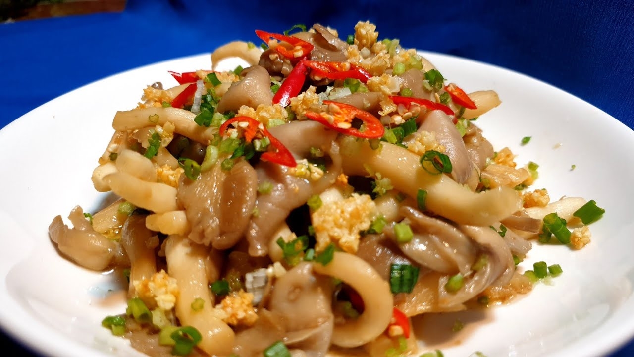 nấm bào ngư xào sả ớt 8