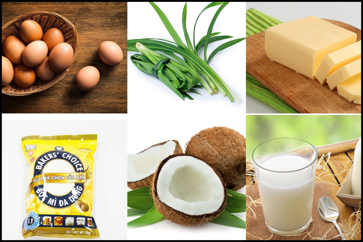 Nguyên liệu cần thiết trong bánh bông lan Phú Sĩ