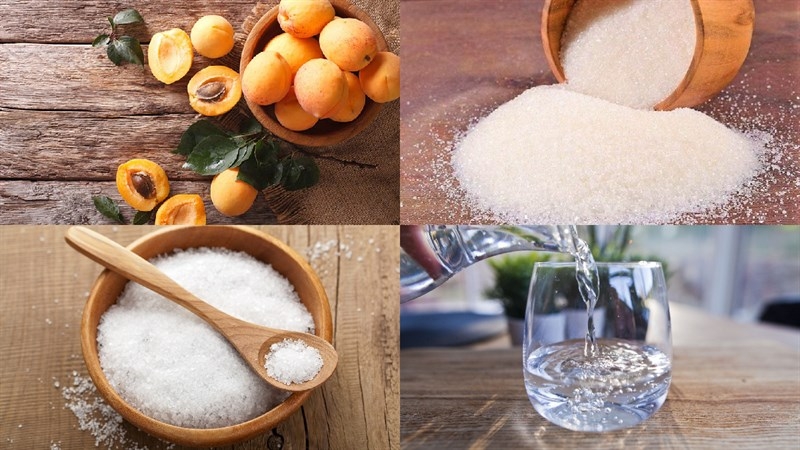 Nguyên liệu làm mứt mơ ngào đường