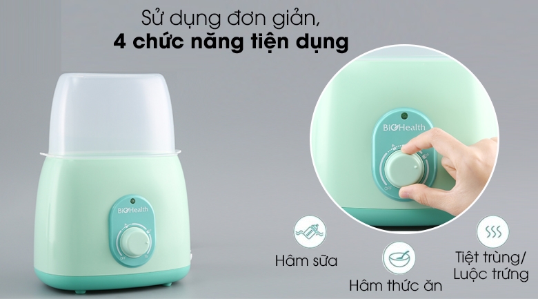 Máy hâm sữa BioHealth, sản phẩm cần thiết trong hành trình chăm sóc bé yêu của mọi nhà