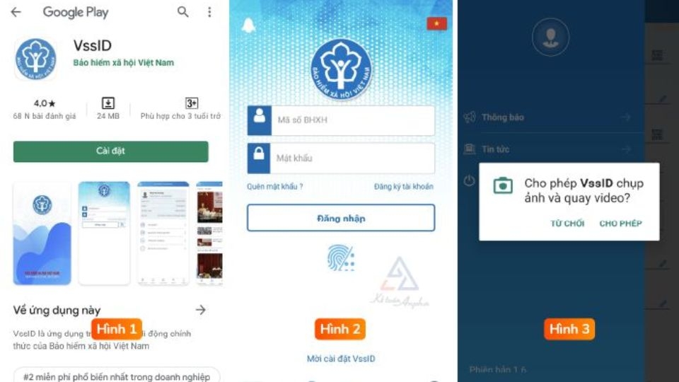 vào CH Play hoặc vào App Store nếu hệ điều hành là IOS