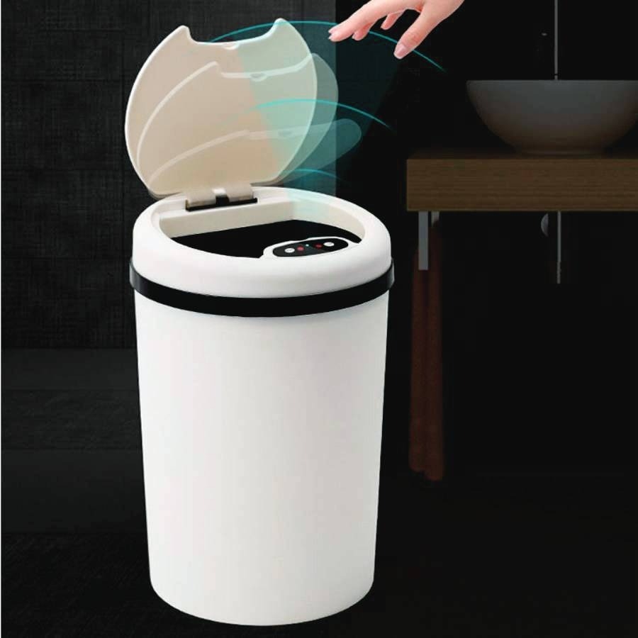 thùng rác thông minh gồm nắp thùng và thân thùng