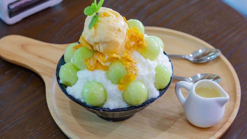 Bingsu dưa lưới