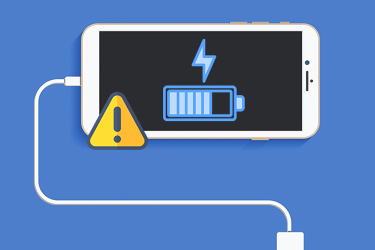 Điện thoại màn hình đen do pin gặp vấn đề