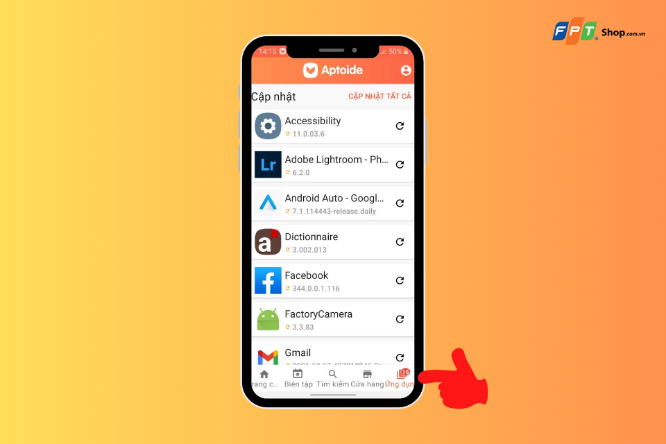 Hướng dẫn cách sử dụng Aptoide bước 3