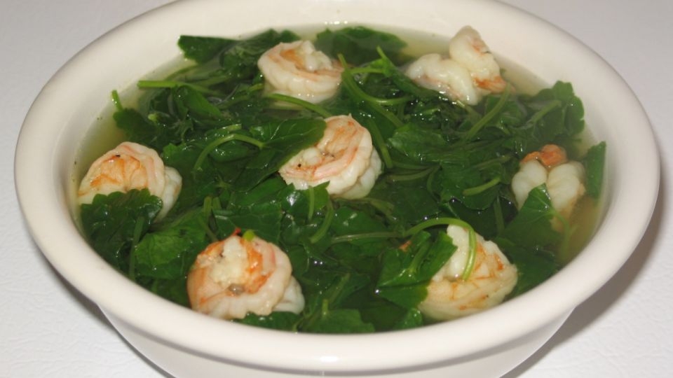 Canh tôm rau đay