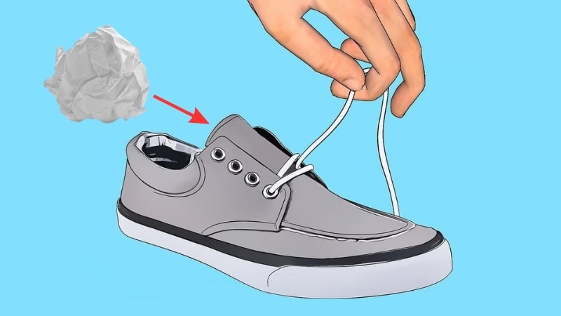 Sấy giày bằng máy sấy quần áo 5