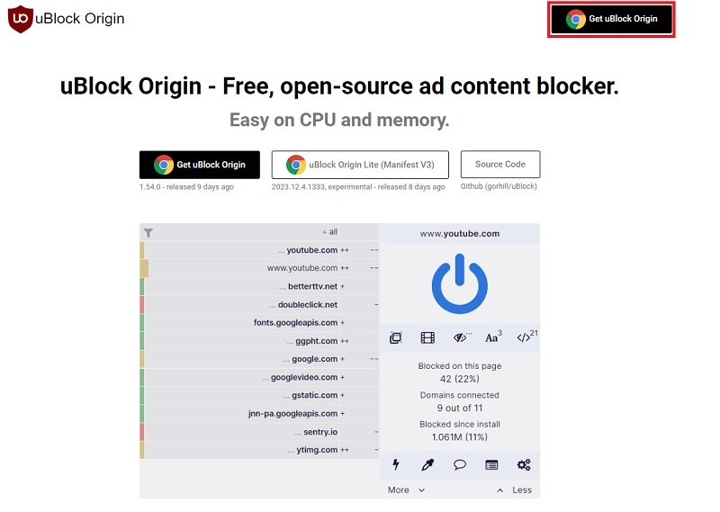 uBlock Origin 3