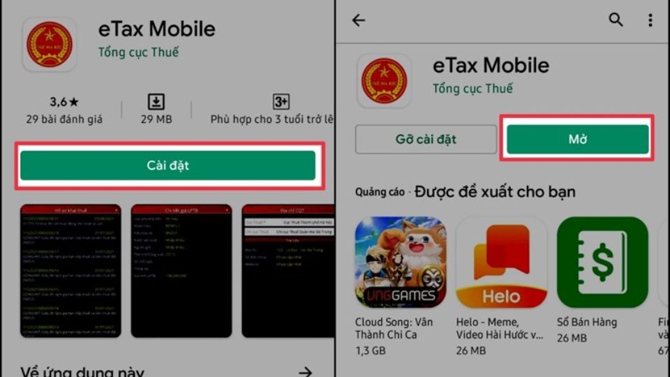 Tải ứng dụng e Tax Mobile về điện thoại để tính thuế thu nhập cá nhân